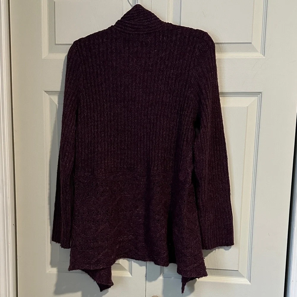 Women's Purple Cardigan Sweater size Large - Picture 5 of 7
